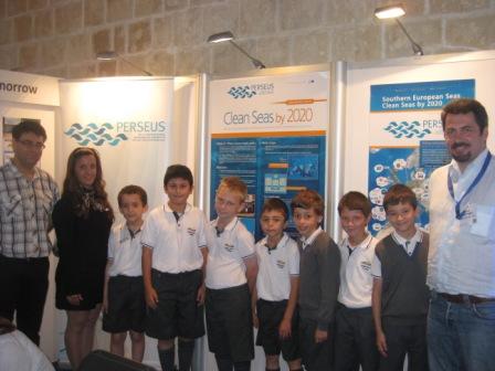 European Maritime Day - PERSEUS stand with art competition finalists!